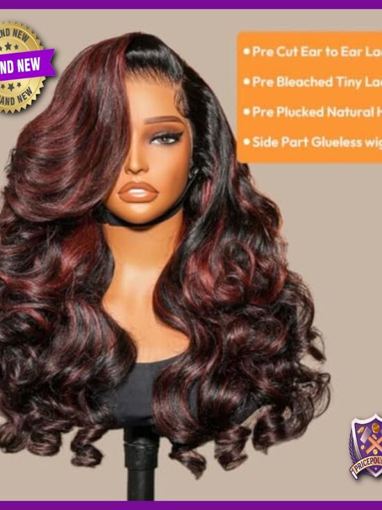 13x4 HD Lace Front Wig Human Hair Glueless Pre Plucked 20 Inch main image 5
